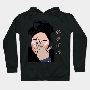 Rosa tiktok face + name drawing Hoodie